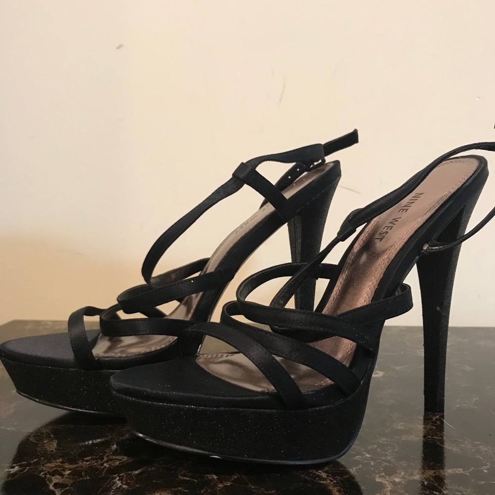 Black stiletto heels